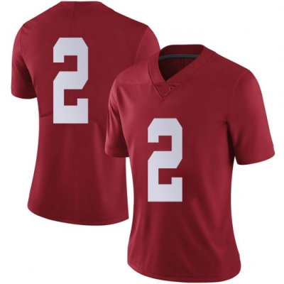 NCAA Women's Alabama Crimson Tide #2 DeMarcco Hellams Stitched College Nike Authentic No Name Crimson Football Jersey GO17C86JV